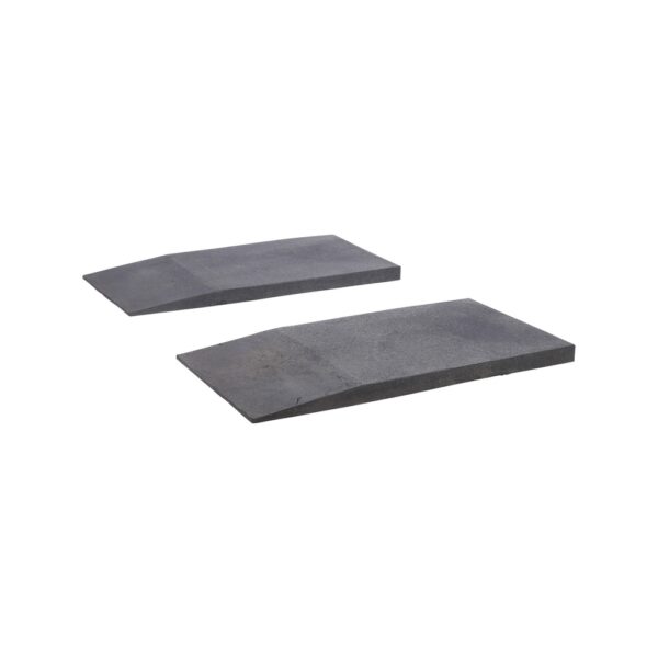 50mm Pair of rubber loading ramps for low vehicles - Low Rise Height Rubber Ramps